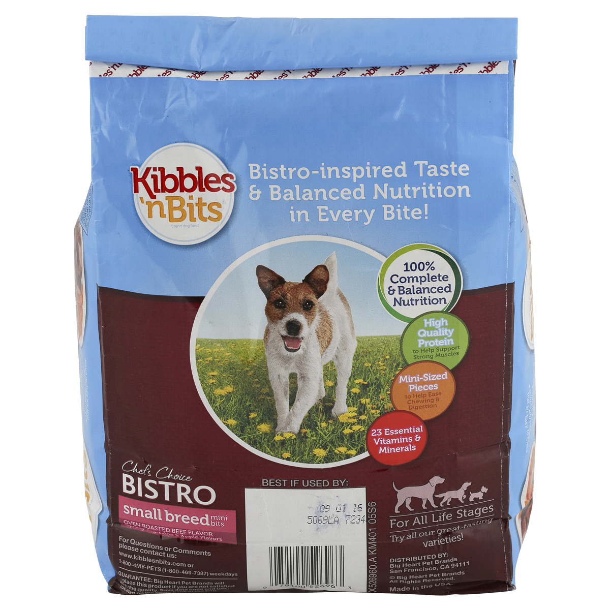 recall on kibbles and bits dog food