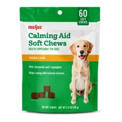 Meijer Dog Calming Soft Chews, Chicken Flavor, 60 Soft Chews