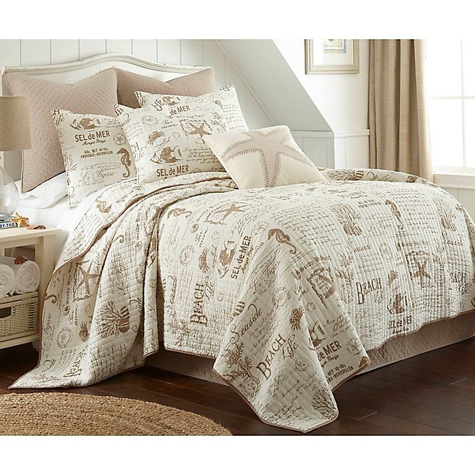 slide 1 of 1, Levtex Home Beach Life Full/Queen Quilt Set - Taupe/Beige, 1 ct