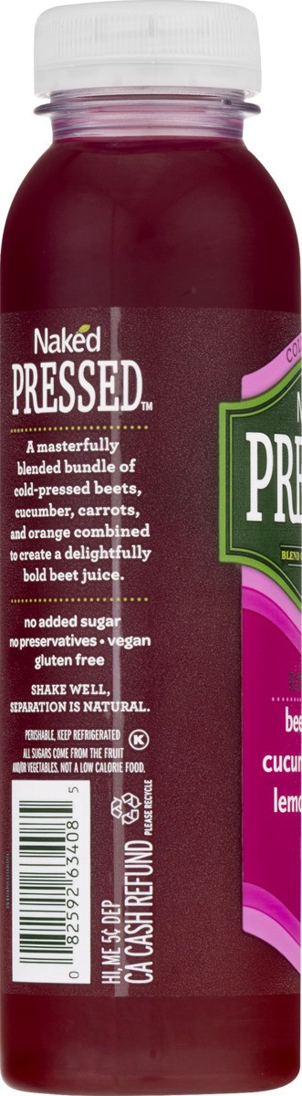 slide 5 of 8, Naked Cold Pressed 100% Juice Bold Beet 12 Fl Oz, 12 oz