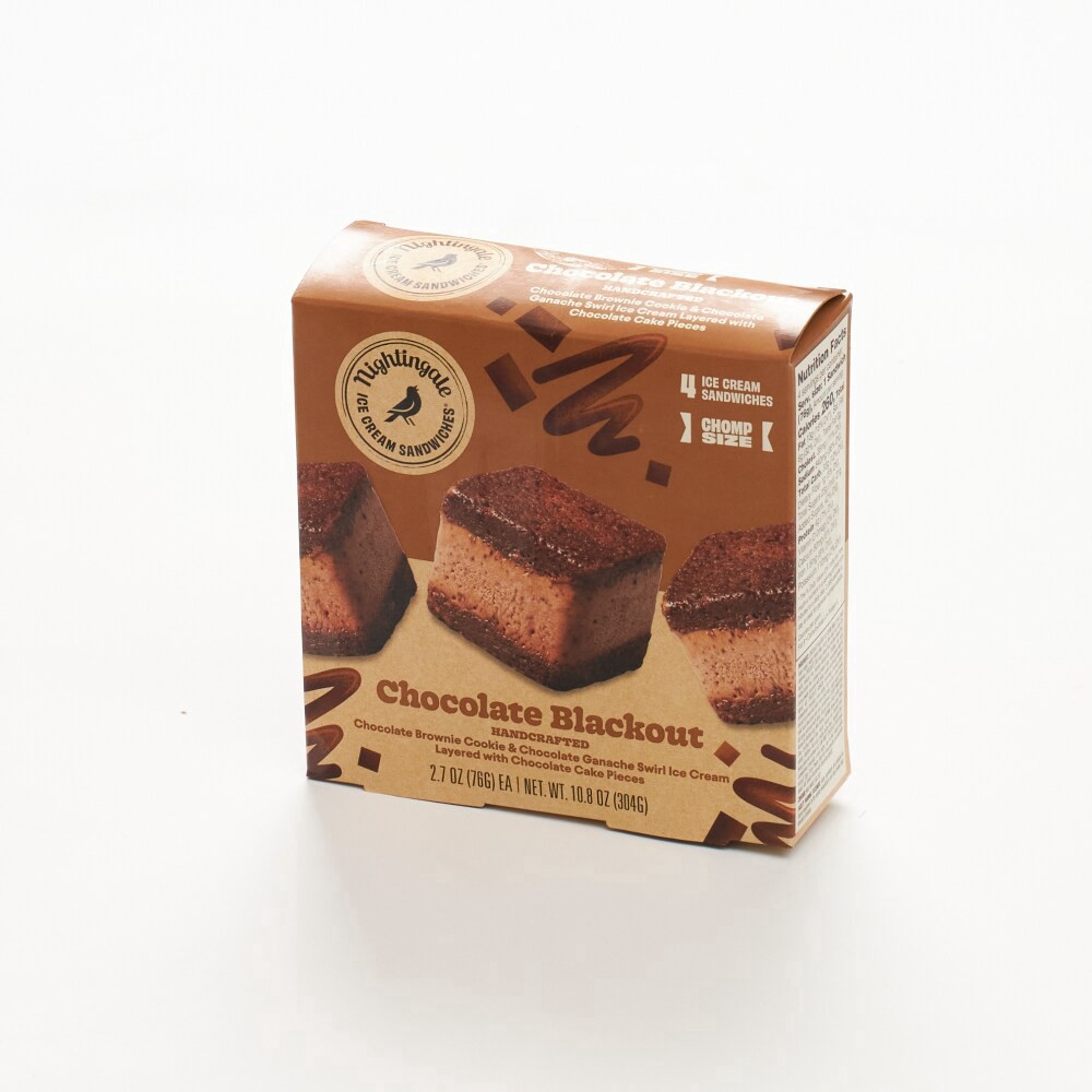 slide 3 of 3, NIGHTINGALES Brown Sugar Cookie Strawberry Ice Cream - Ea, 1 ct