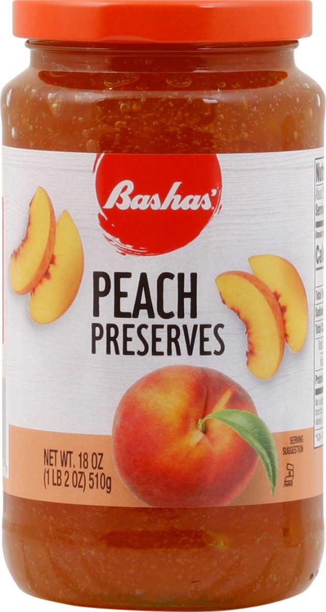 slide 4 of 13, Bashas Peach Preserves, 18 oz