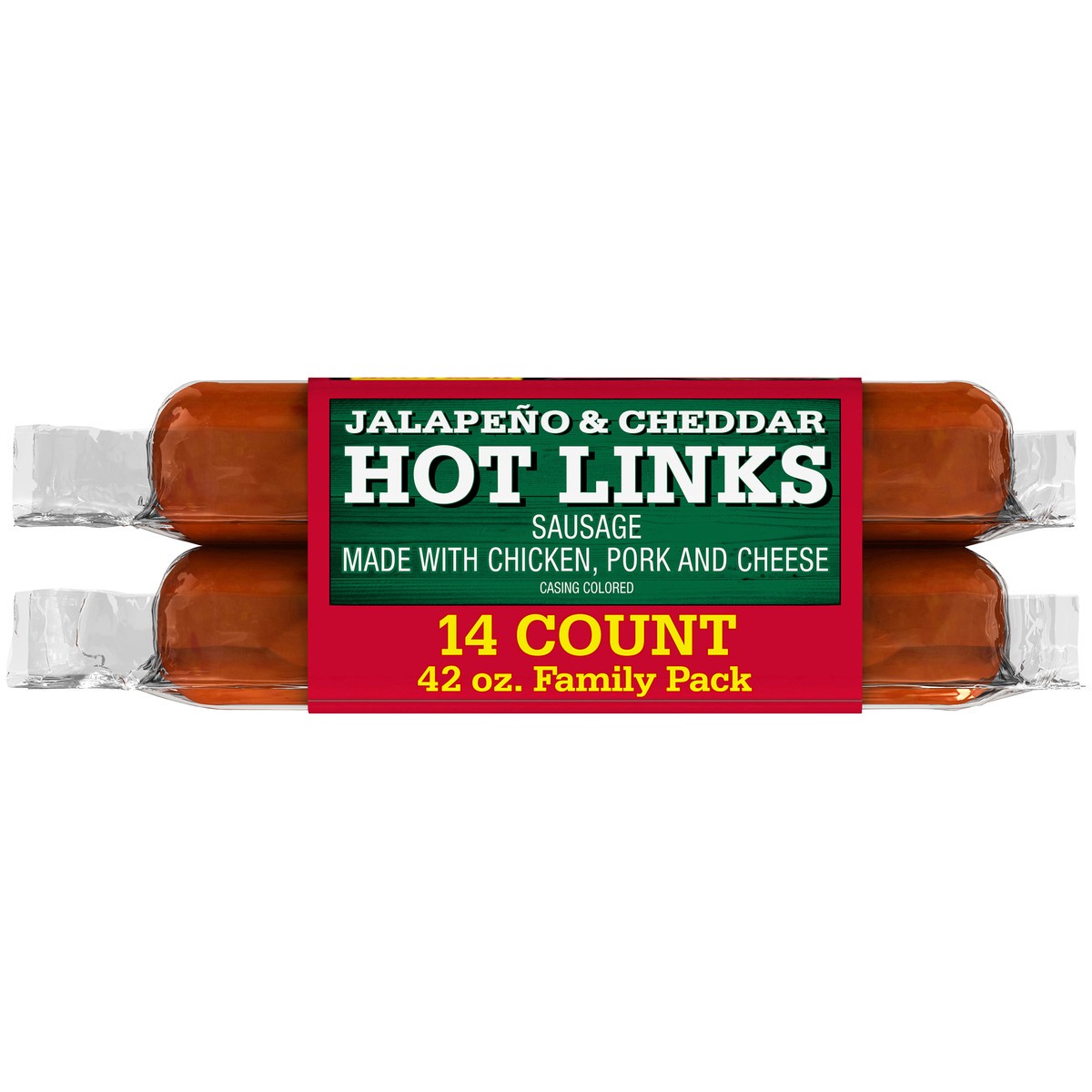 slide 14 of 14, Bar-S Jalapeno & Cheddar Hot Links 14 ct Pack, 42 oz