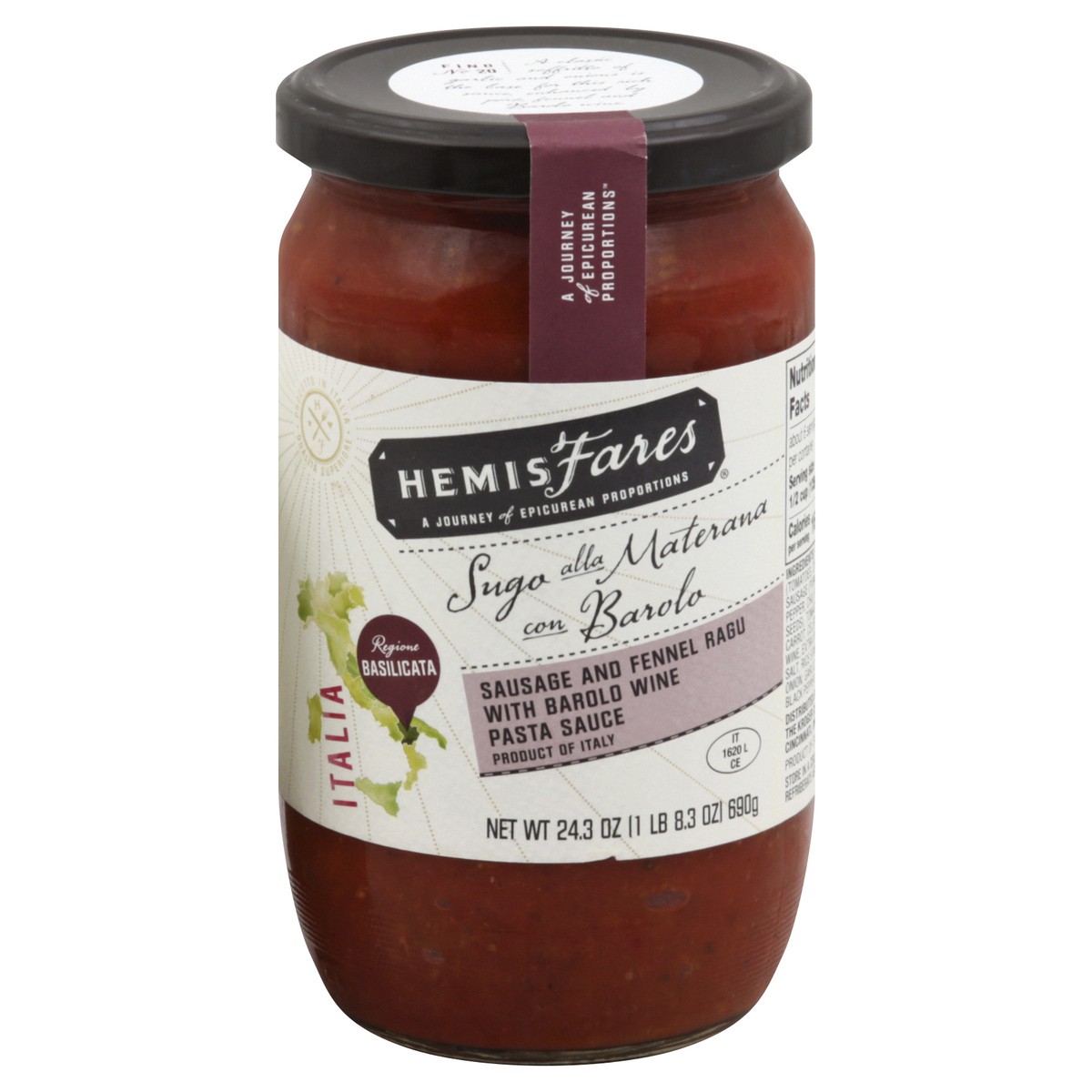 slide 3 of 3, HemisFares Pasta Sauce 24.3 oz, 24.3 oz