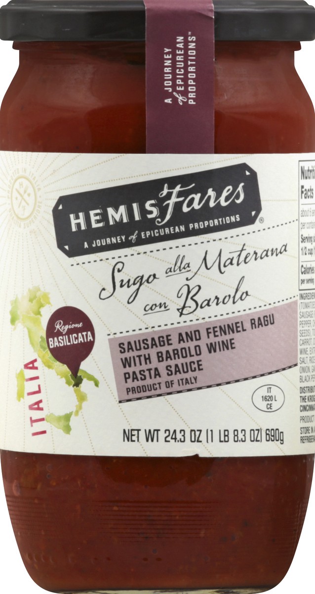 slide 1 of 3, HemisFares Pasta Sauce 24.3 oz, 24.3 oz