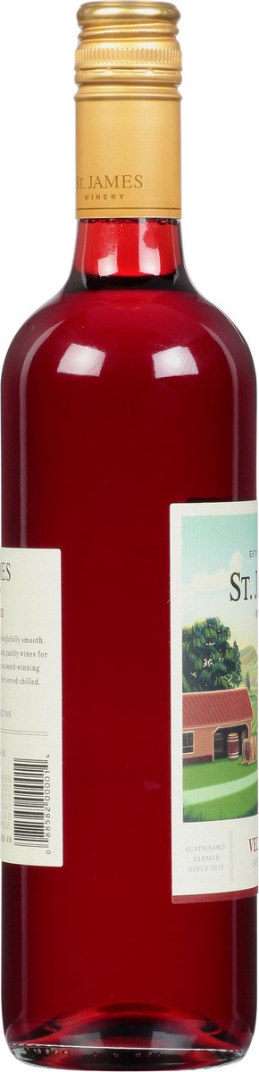 slide 11 of 12, St. James Winery Winery Velvet Red Wine, 750 ml