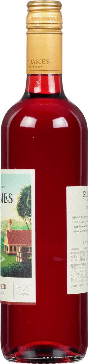 slide 8 of 12, St. James Winery Winery Velvet Red Wine, 750 ml