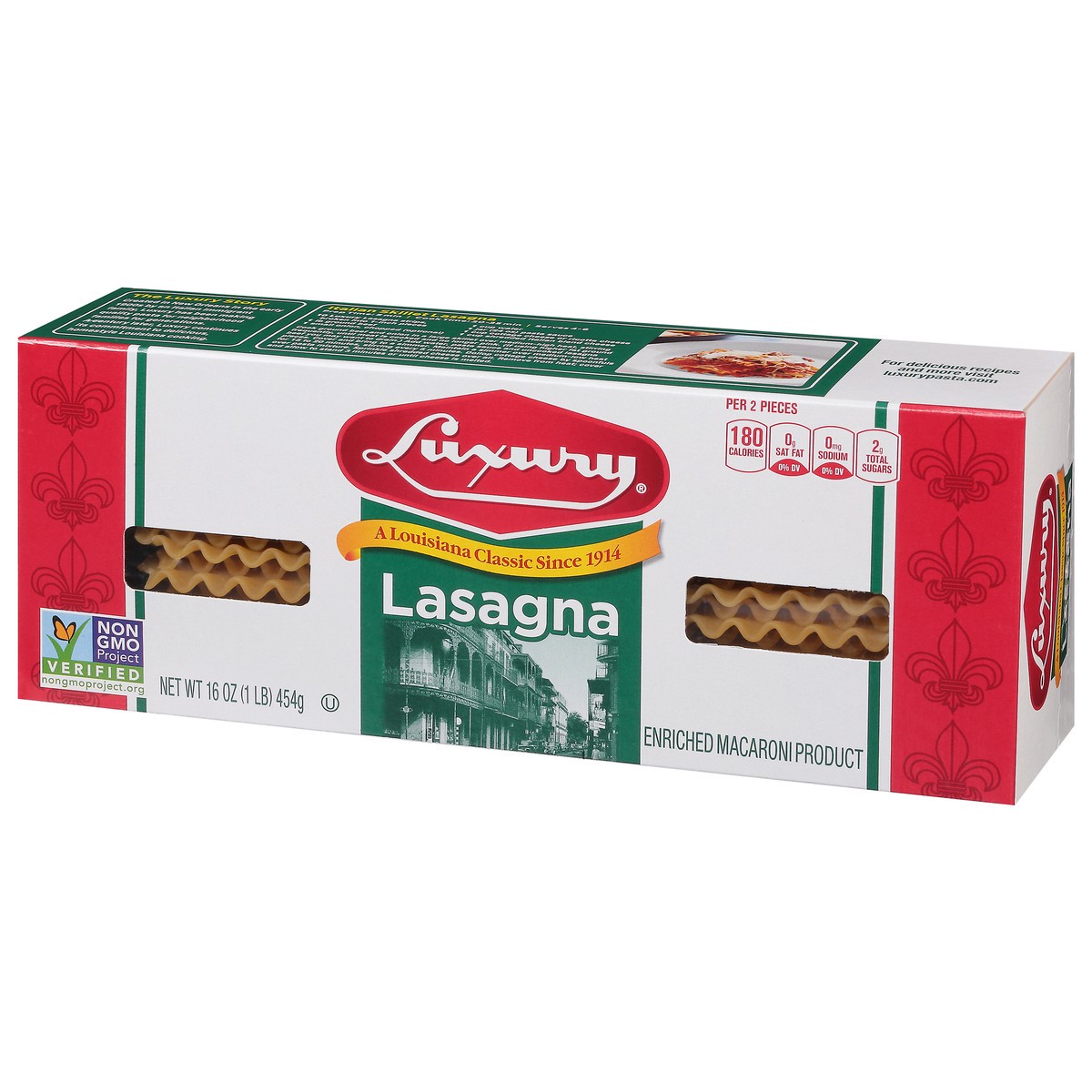 slide 2 of 9, Luxury Lasagna Pasta 16 oz, 16 oz