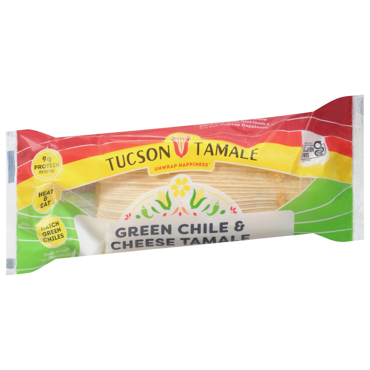 slide 3 of 9, Tucson Tamale Green Chile & Cheese Tamale 5 oz, 5 oz