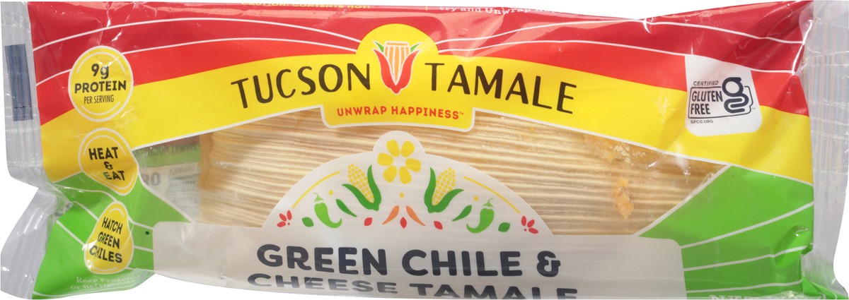 slide 2 of 9, Tucson Tamale Green Chile & Cheese Tamale 5 oz, 5 oz