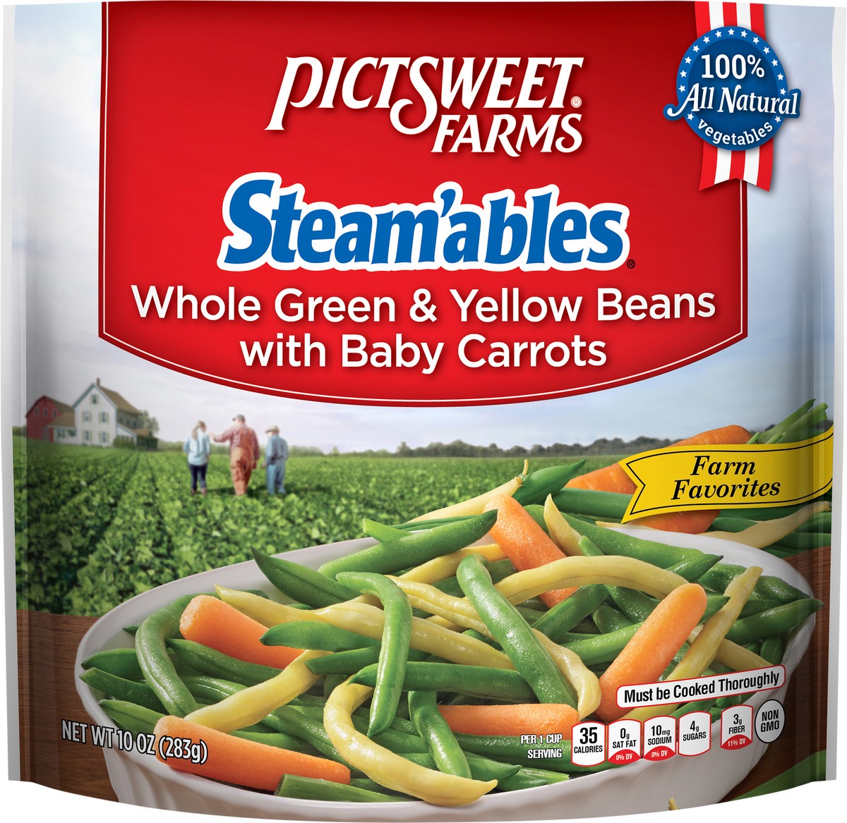 slide 6 of 7, PictSweet Whole Green & Yellow Beans, 10 oz