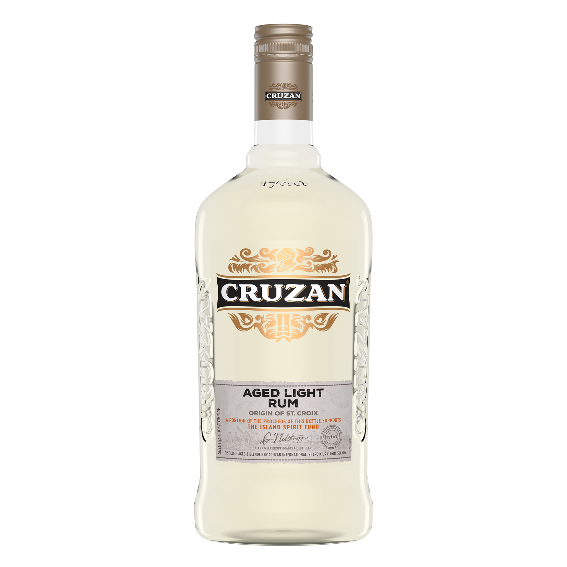 slide 2 of 2, Cruzan Light Rum, 1.75 liter