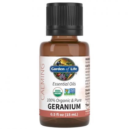 slide 1 of 1, Garden of Life Essential Oil Organic Geranium, 0.5 oz