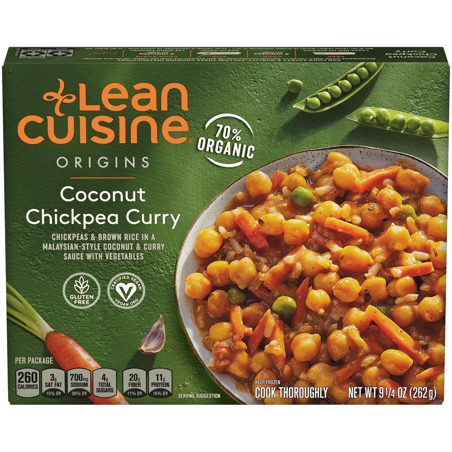 slide 1 of 8, Lean Cuisine Coconut Chickpea Curry, 9.25 oz