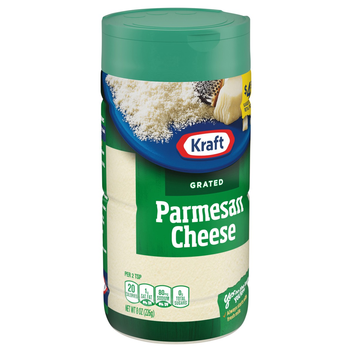 slide 9 of 14, Kraft Grated Parmesan Cheese 8 oz, 8 oz