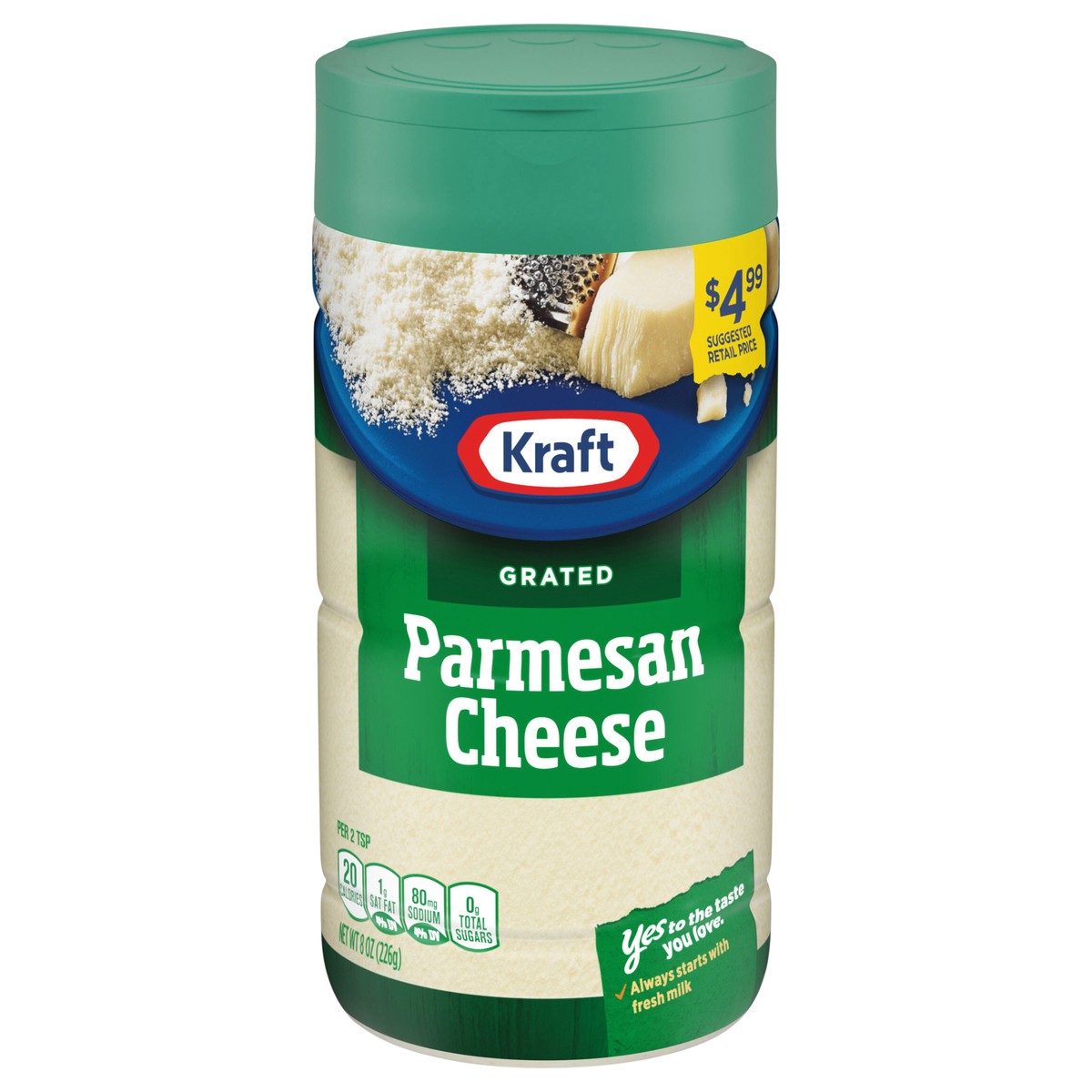 slide 8 of 14, Kraft Grated Parmesan Cheese 8 oz, 8 oz