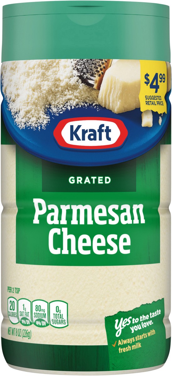 slide 6 of 14, Kraft Grated Parmesan Cheese 8 oz, 8 oz