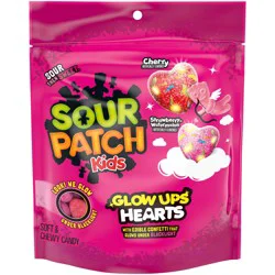 SOUR PATCH KIDS Glow Ups Hearts Soft & Chewy Valentine''s Day Candy, 8.4 oz