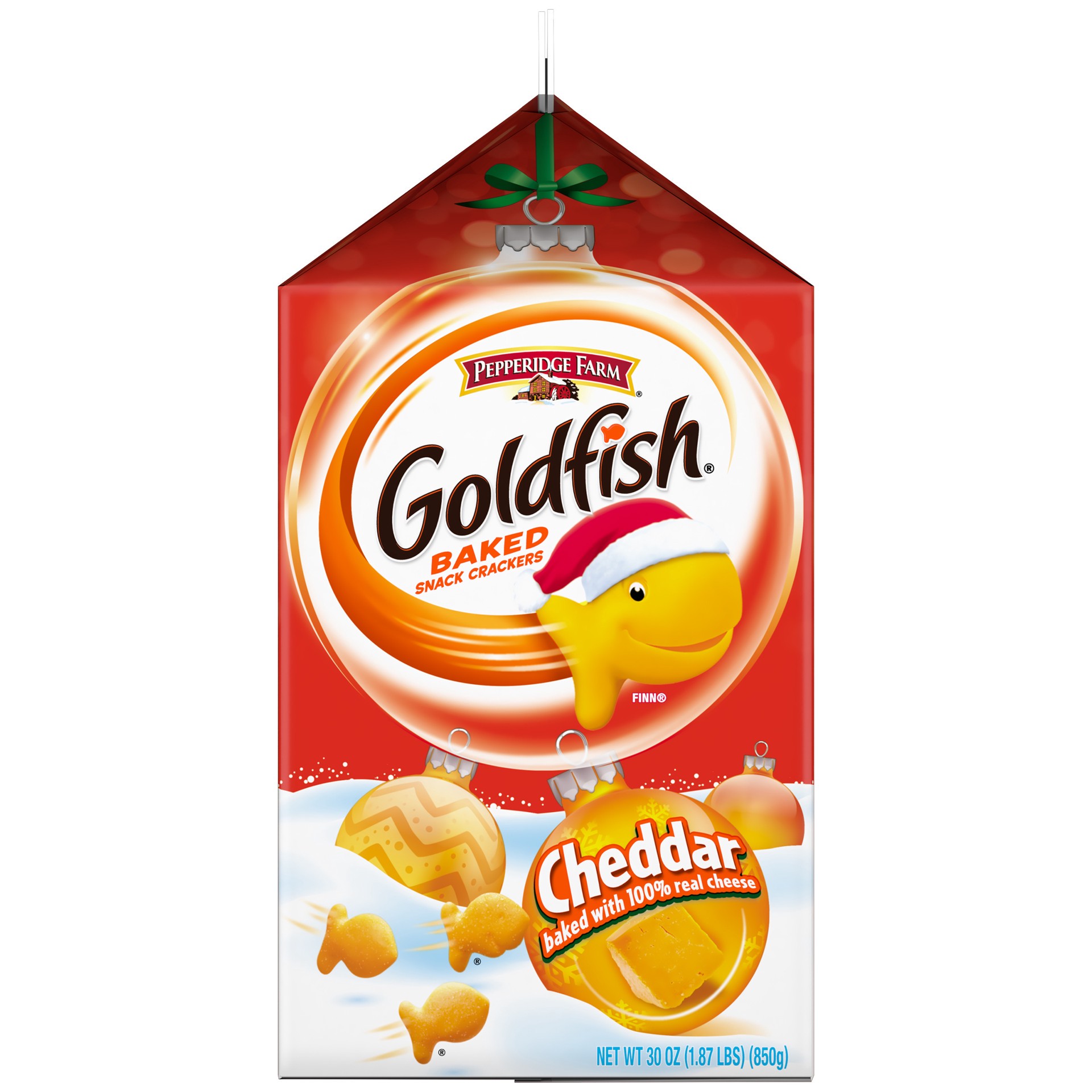 slide 5 of 5, Pepperidge Farm Goldfish Crackers, Cheddar, 30 oz. Carton, 30 oz