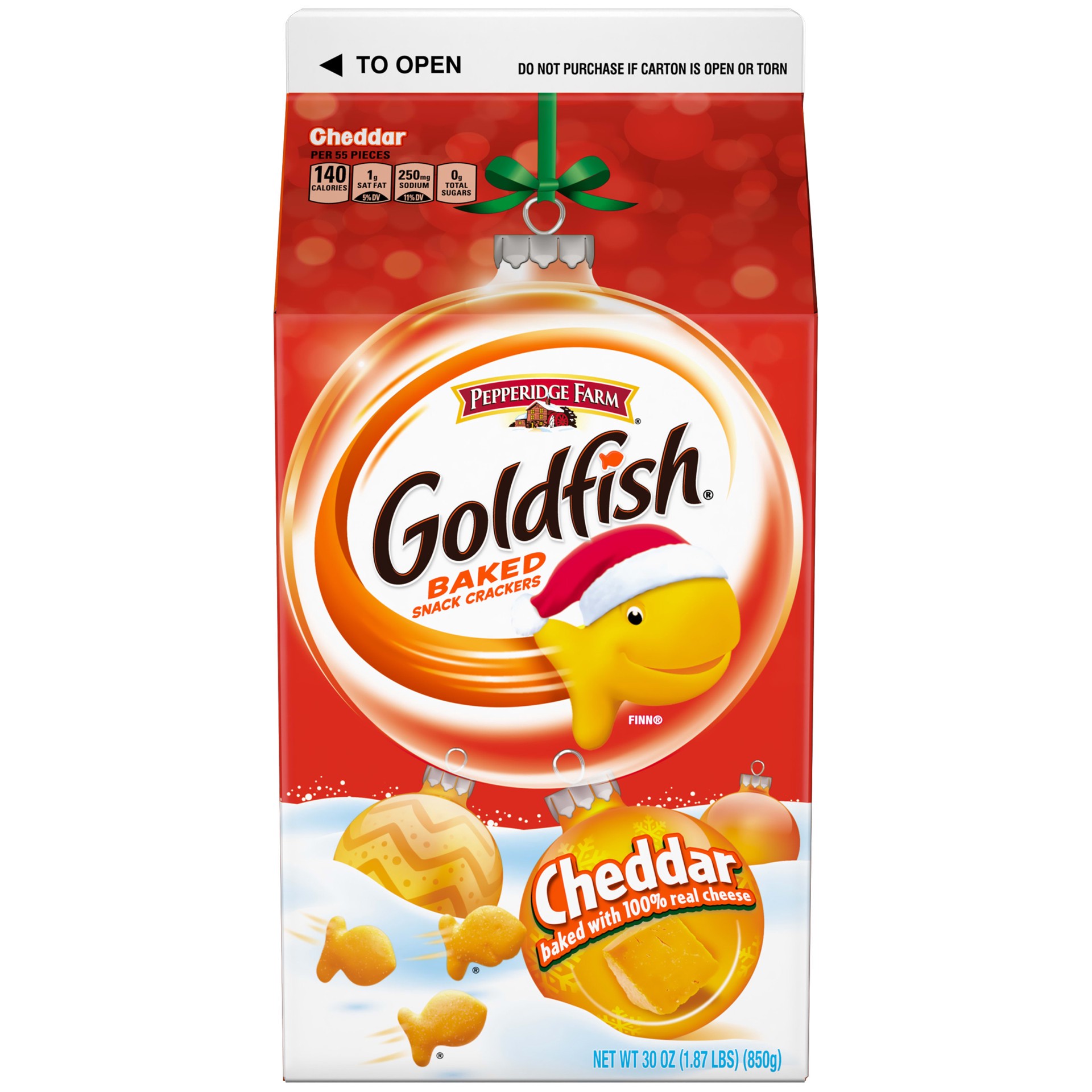 slide 1 of 5, Pepperidge Farm Goldfish Crackers, Cheddar, 30 oz. Carton, 30 oz