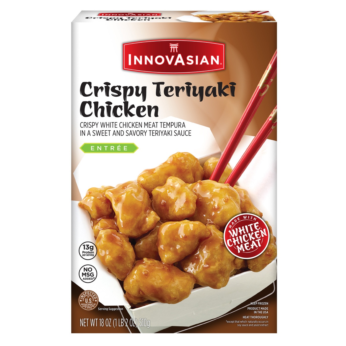 slide 1 of 8, InnovAsian Crispy Teriyaki Chicken, 