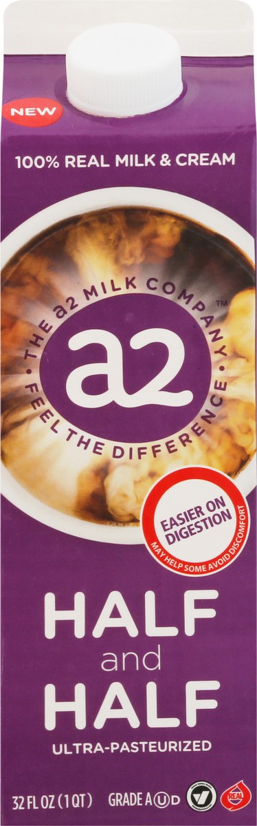 slide 6 of 9, A2 Milk A2 Half And Half Creamer, 32 fl oz