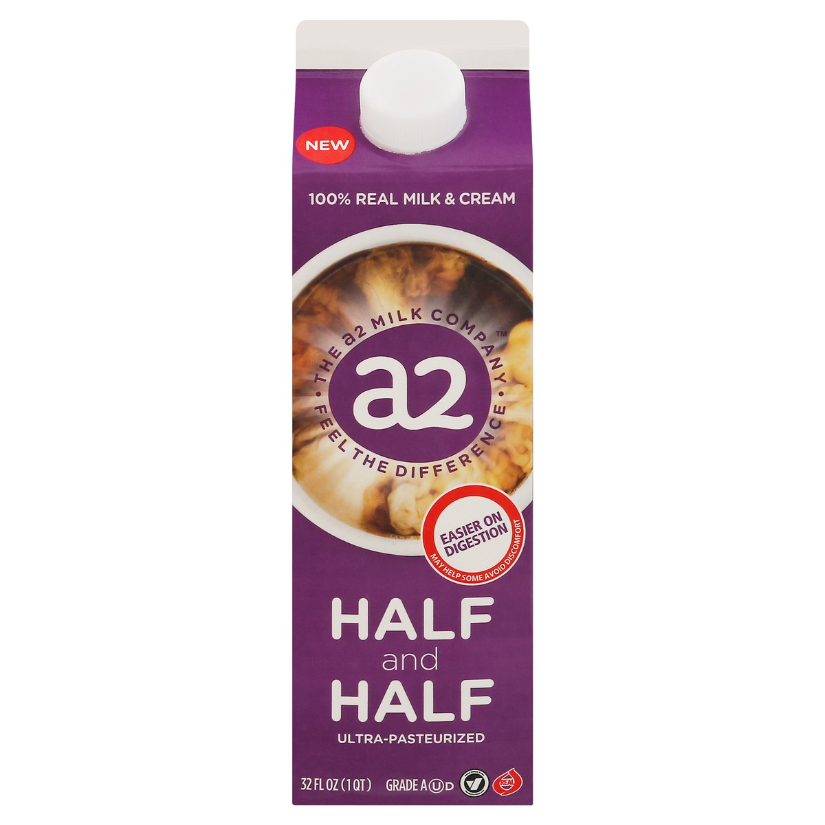 slide 1 of 9, A2 Milk A2 Half And Half Creamer, 32 fl oz