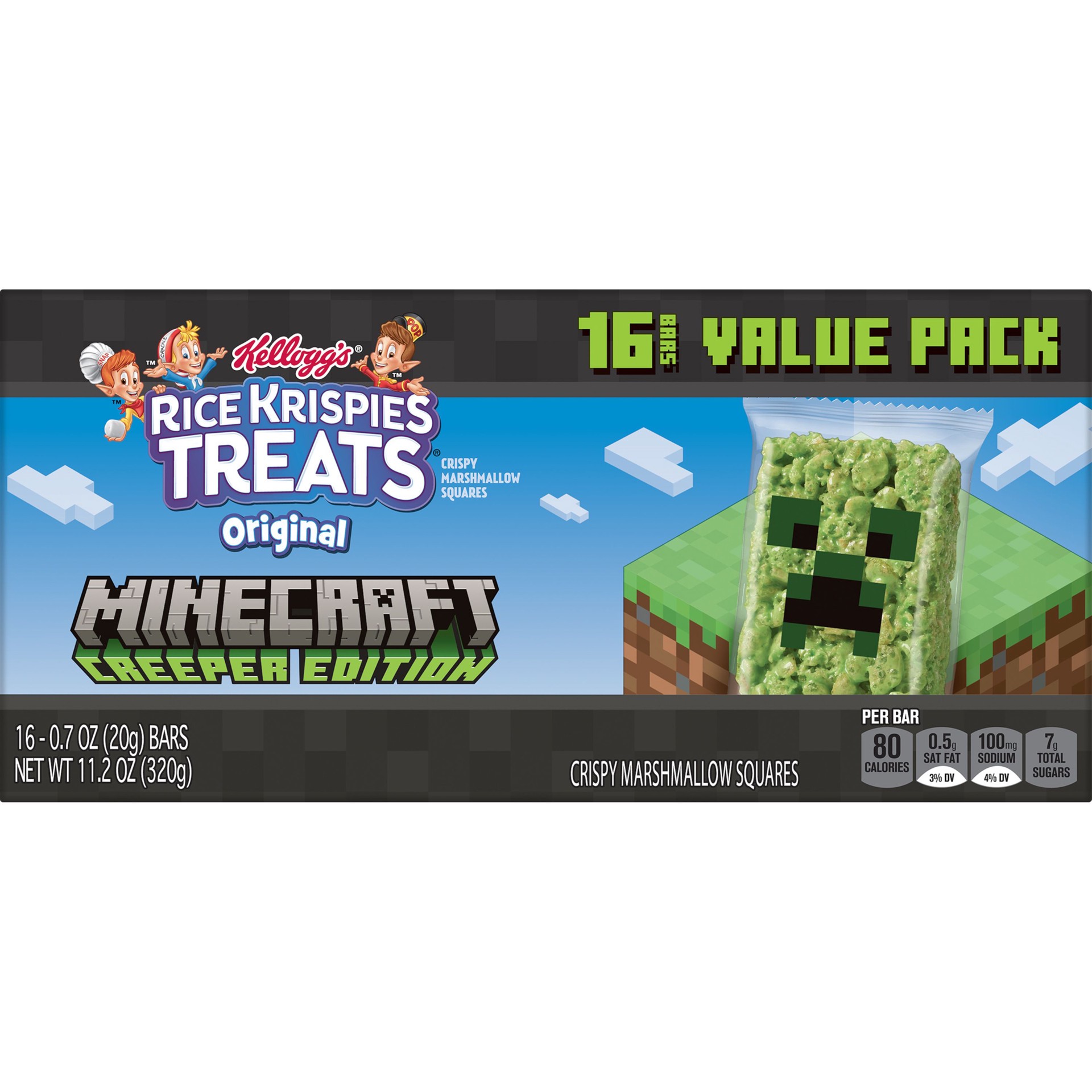 slide 4 of 5, Rice Krispies Kellogg's Rice Krispies Treats Minecraft - 11.2oz/16ct, 12.4 oz