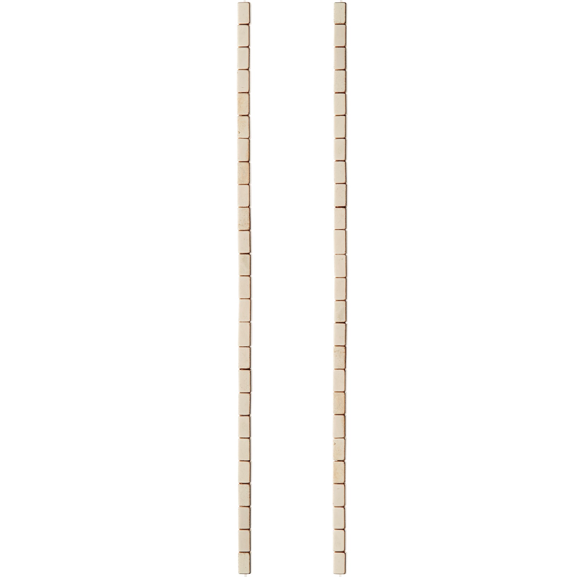 slide 2 of 4, Rose Gold Hematite Rectangle Beads, 5mm By Bead Landing, 5 mm