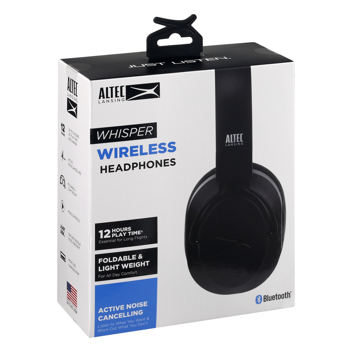 slide 6 of 9, Altec Lansing Whisper Wireless Bluetooth Headphones 1 ea, 1 ct