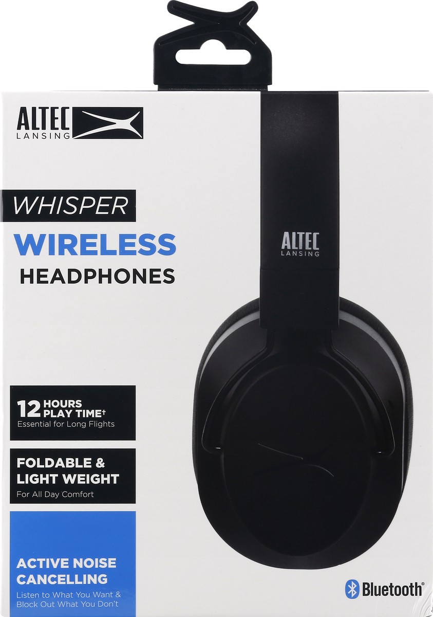 slide 4 of 9, Altec Lansing Whisper Wireless Bluetooth Headphones 1 ea, 1 ct