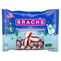 Brach's Holiday Soft Peppermint Mints 10 Ounce Laydown
