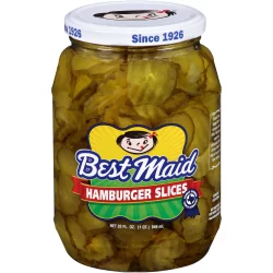 Best Maid Hamburger Slices Pickles 32 fl oz