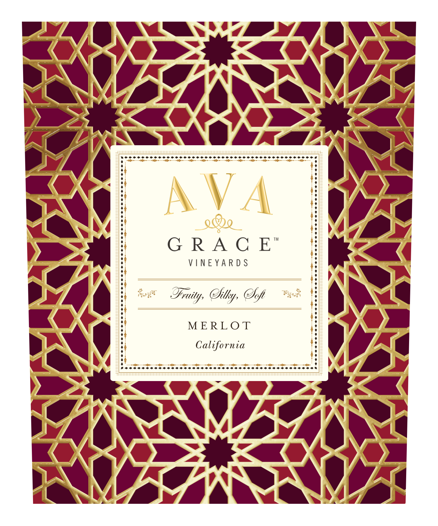 slide 4 of 5, Ava Grace Merlot Red Wine - 750ml, 2018 California, 750 ml