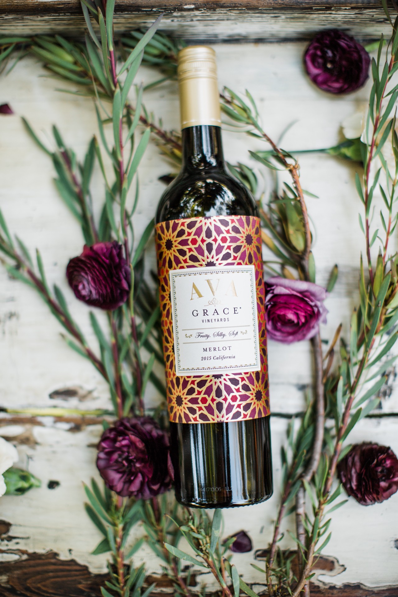 slide 3 of 5, Ava Grace Merlot Red Wine - 750ml, 2018 California, 750 ml