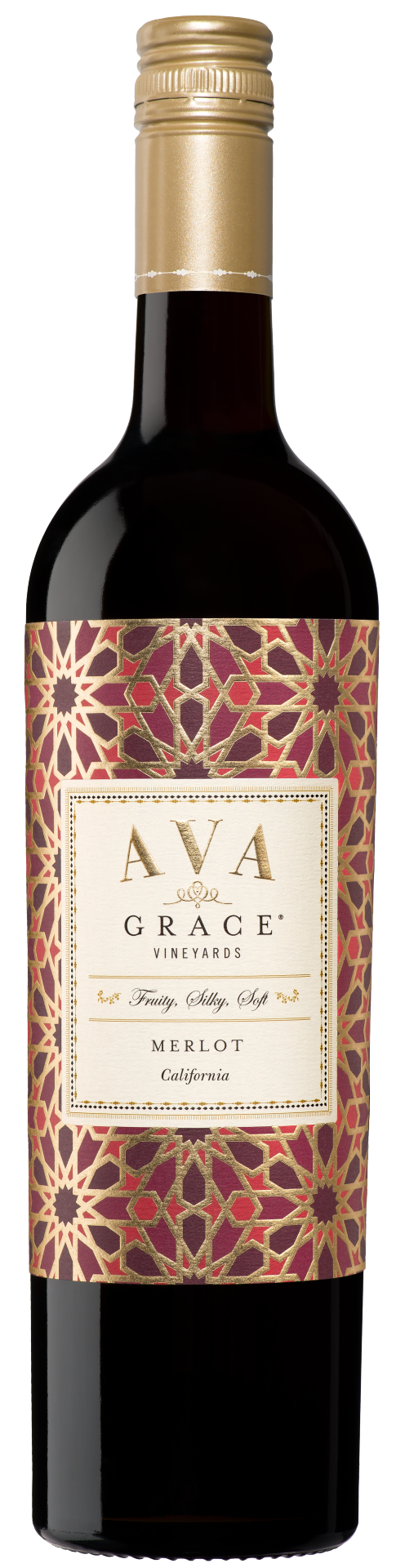 slide 1 of 5, AVA Grace Vineyards Merlot Red Wine, 750 ml