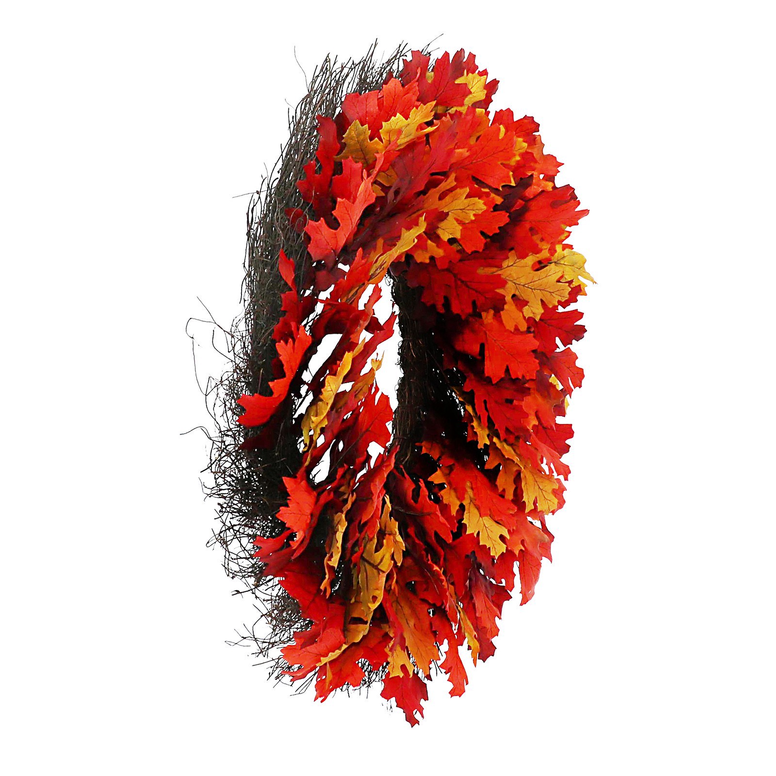 slide 3 of 3, 24" Fall Oak Leaves Wreath By Ashland, 24 in x 5 in x 24 in