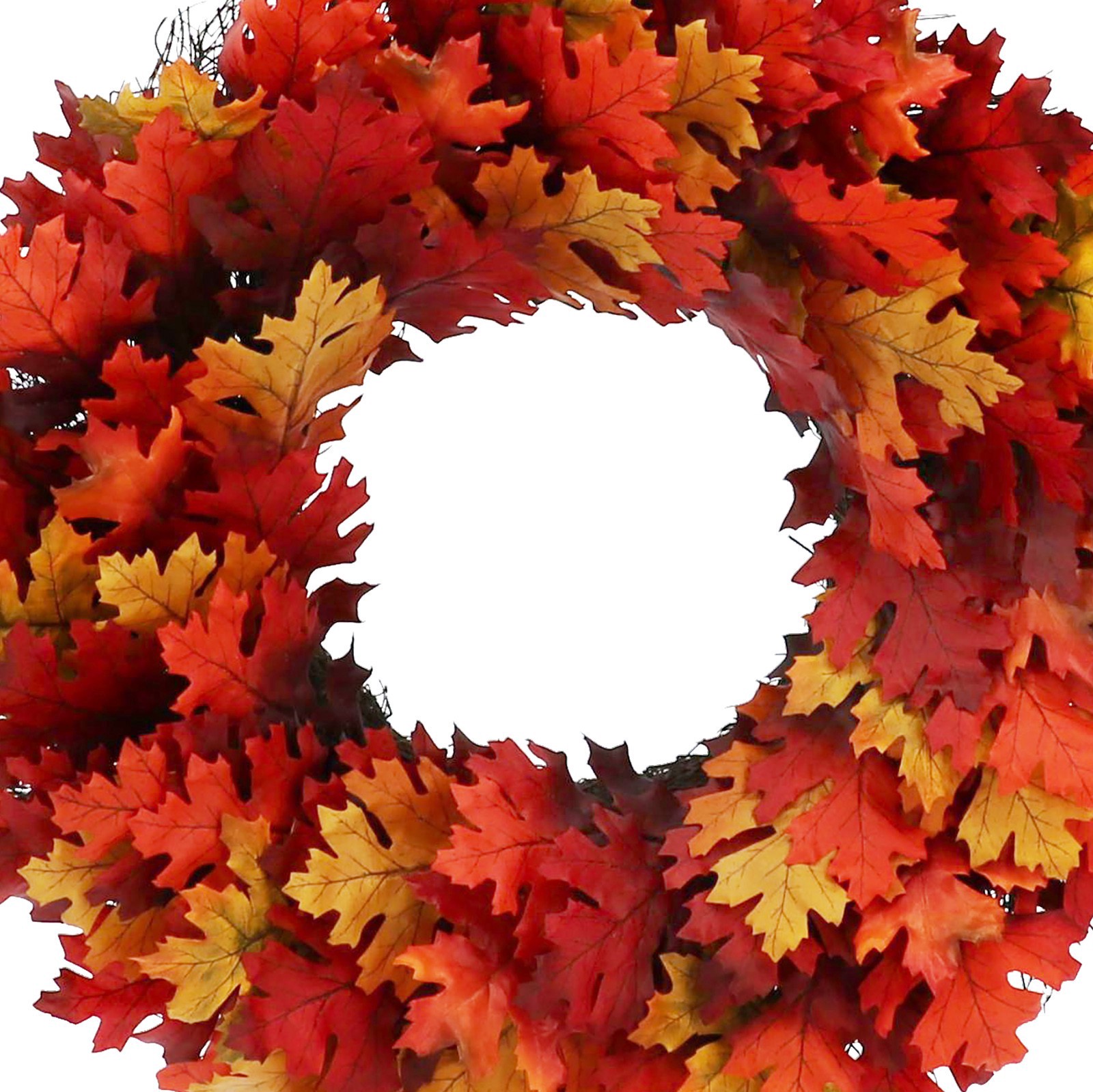 slide 2 of 3, 24" Fall Oak Leaves Wreath By Ashland, 24 in x 5 in x 24 in