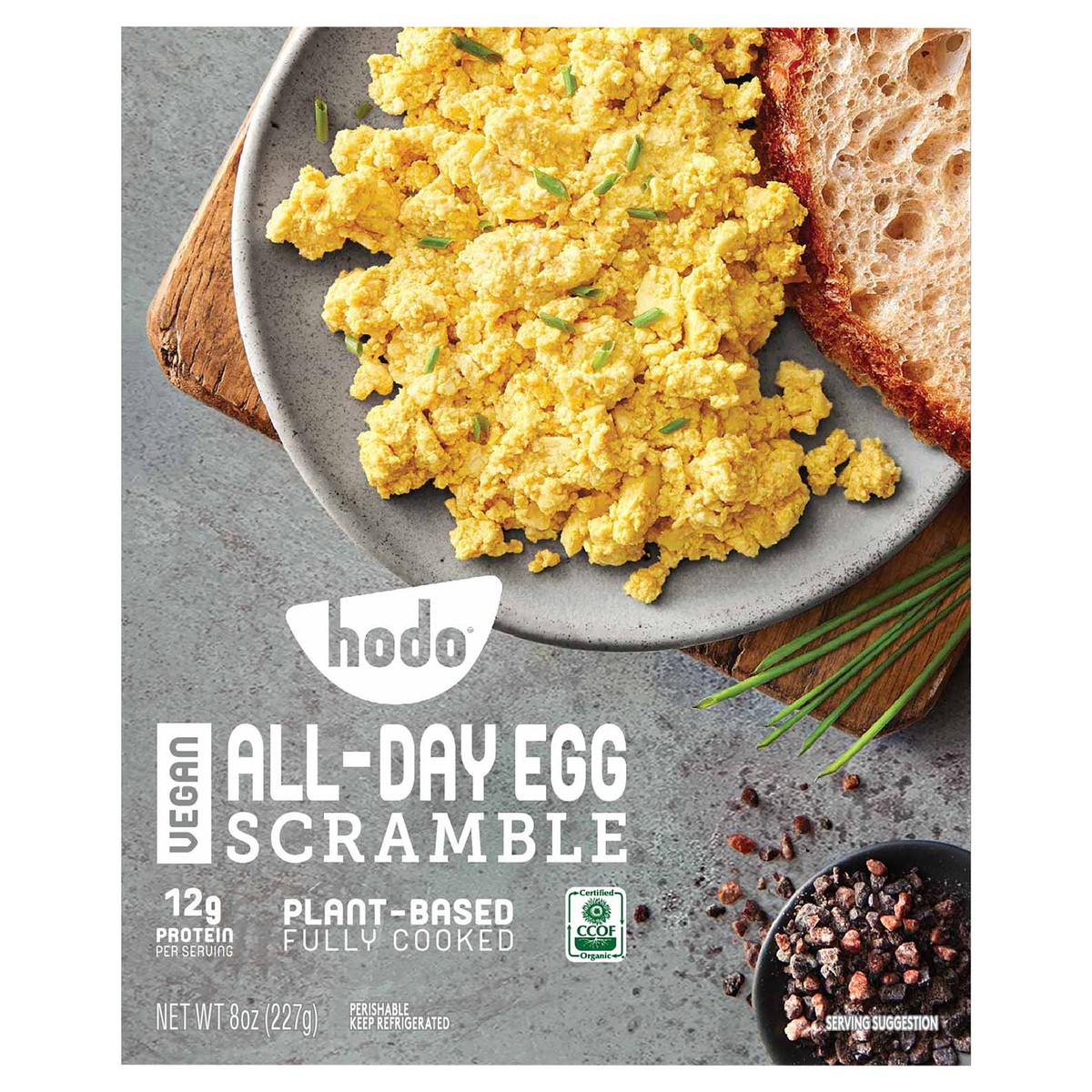 slide 1 of 1, Hodo All Day Vegan Egg Scramble, 8 oz