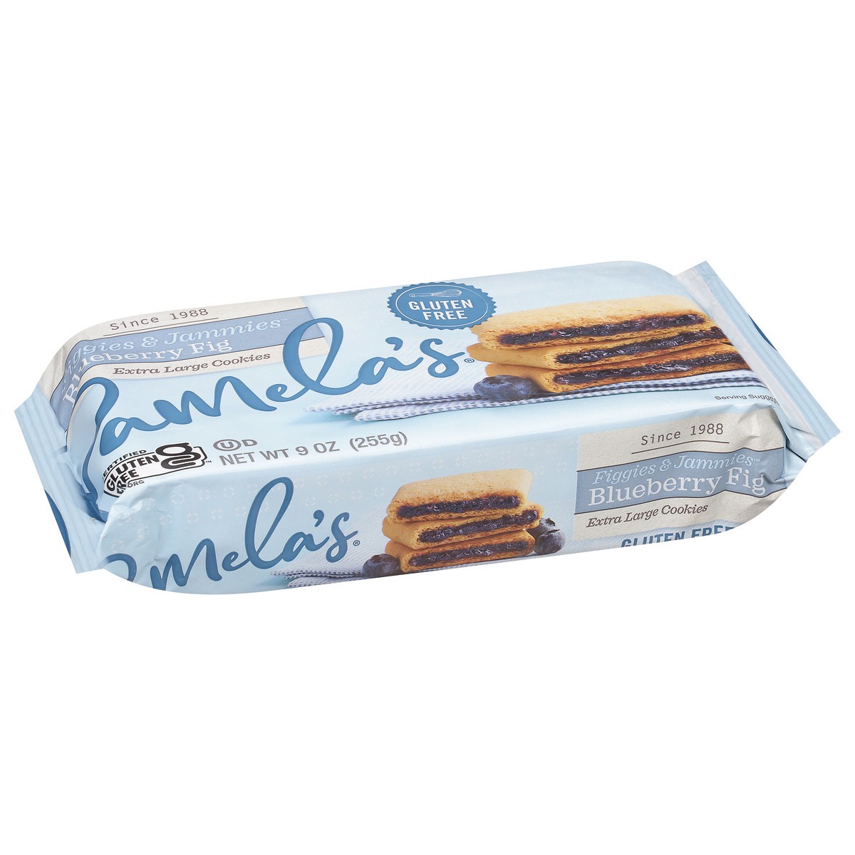 slide 2 of 9, Pamela's Figgies & Jammies Blueberry Fig Cookies Extra Large 9 oz, 9 oz
