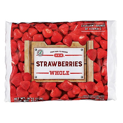 slide 1 of 1, H-E-B Select Ingredients Whole Strawberries, 16 oz