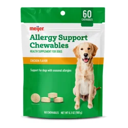 Meijer Dog Allergy Support Chewables, Chicken Flavor, 60 Chewables