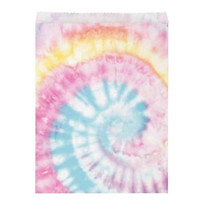 slide 1 of 1, Creative Converting Tie Dye Party Paper Treat Bags, 8 ct