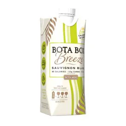 Bota Box Breeze Mini Sauvignon Blanc White Wine, 500 mL (3 Glasses), 8.5% ABV