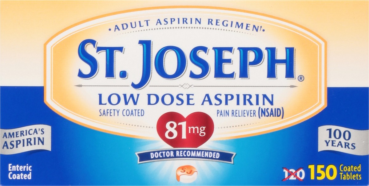 slide 2 of 9, St. Joseph Aspirin, 150 ct