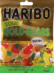 Haribo Gold-Bears Sour Gummi Candy 4.5 oz