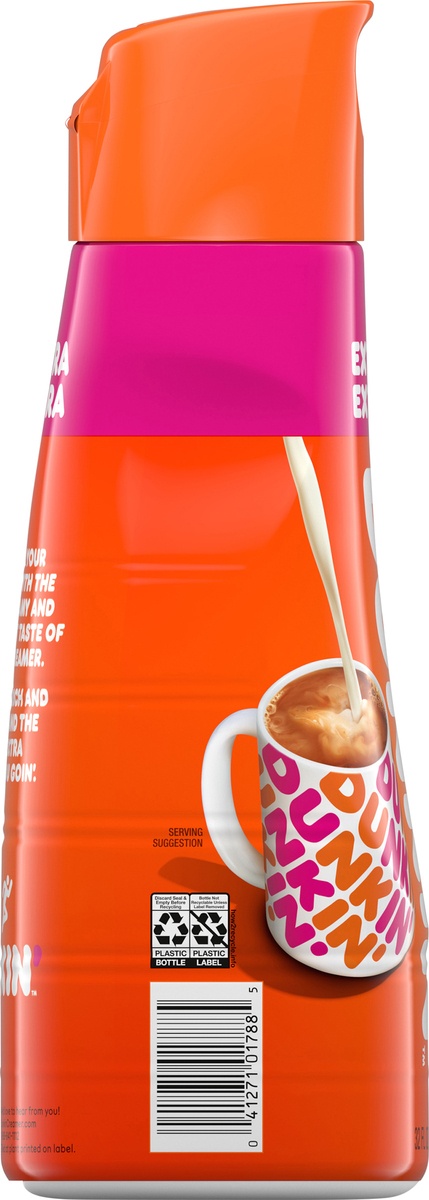 slide 7 of 11, Dunkin Extra Extra Coffee Creamer, 32 fl oz