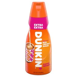 Dunkin' Extra Extra Coffee Creamer, 32 FL OZ Bottle