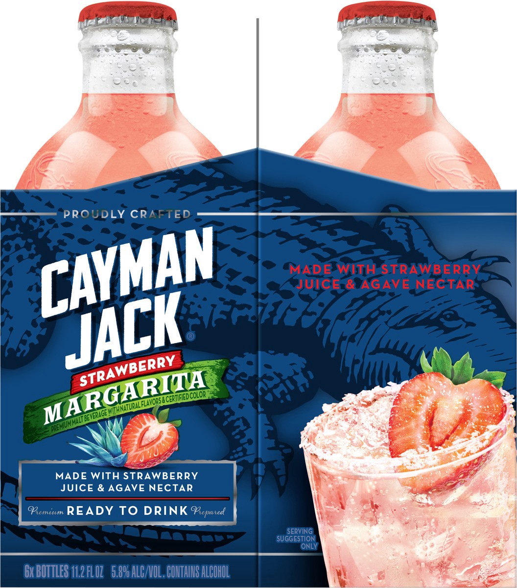 slide 12 of 12, Cayman Jack Strawberry Margarita 6 Pack, 6 ct; 11.2 fl oz