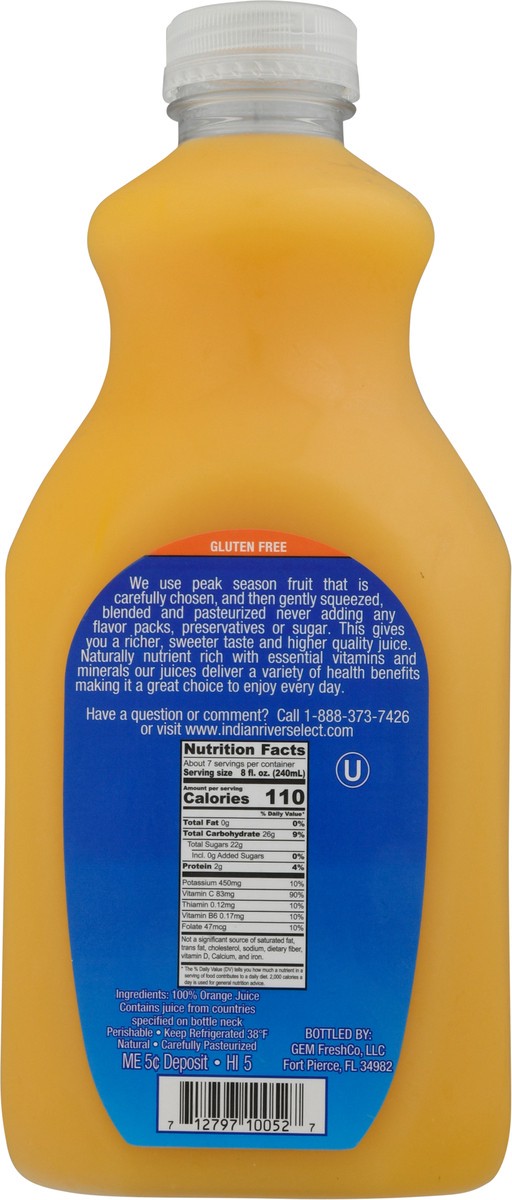 slide 2 of 9, Indian River Select Premium Orange Juice - 52 fl oz, 52 fl oz